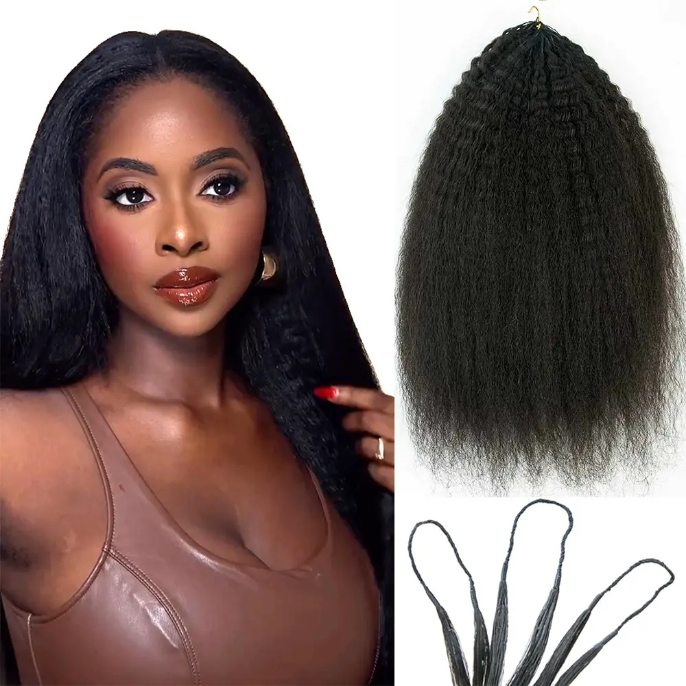 Human Hair Wigs - Cheveux humains au crochet sans nœuds,