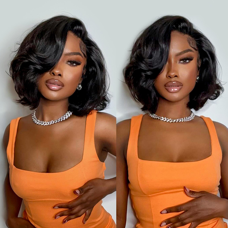 Glueless Wear And Go Human Hair Wig - Perruques sans colle en cheveux humains,