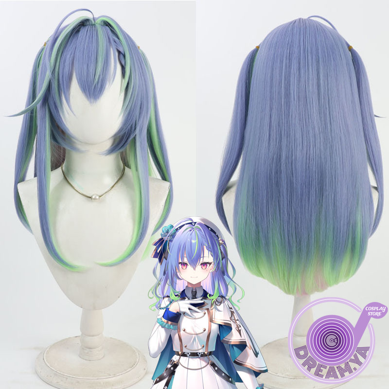 Synthetic Wigs - Suzumi Nemo Cosplay perruque Vtuber bleu