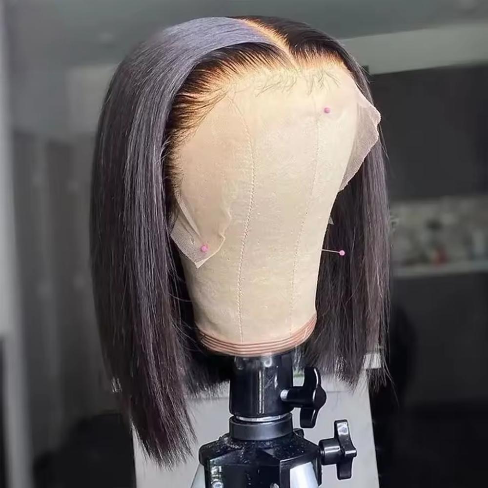 Glueless Wear And Go Human Hair Wig - Perruques Bob Courtes Droites 8-14 Pouces,