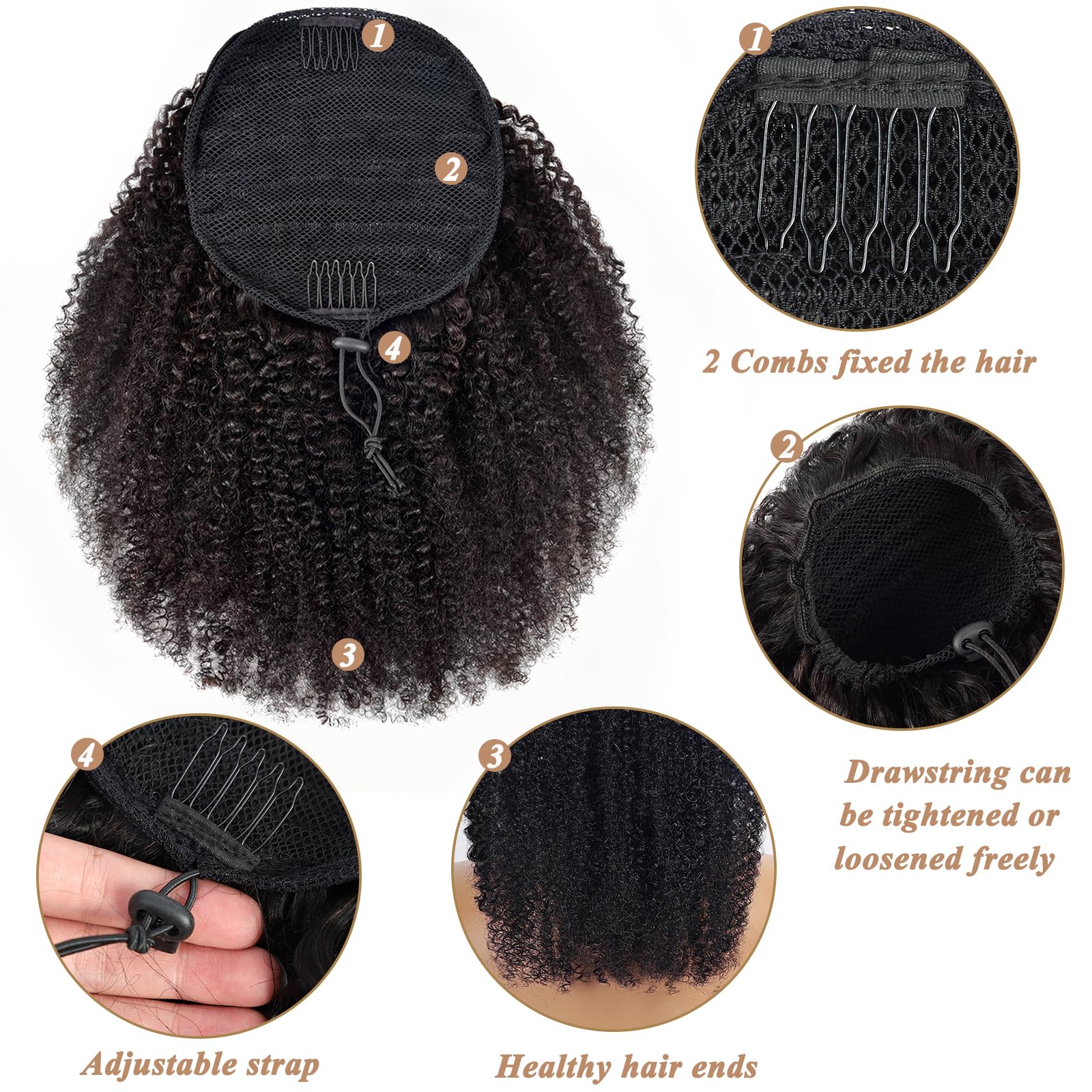 Extension de queue de cheval à - Seamless Clip In Hair Extensions Human Hair avis et prix